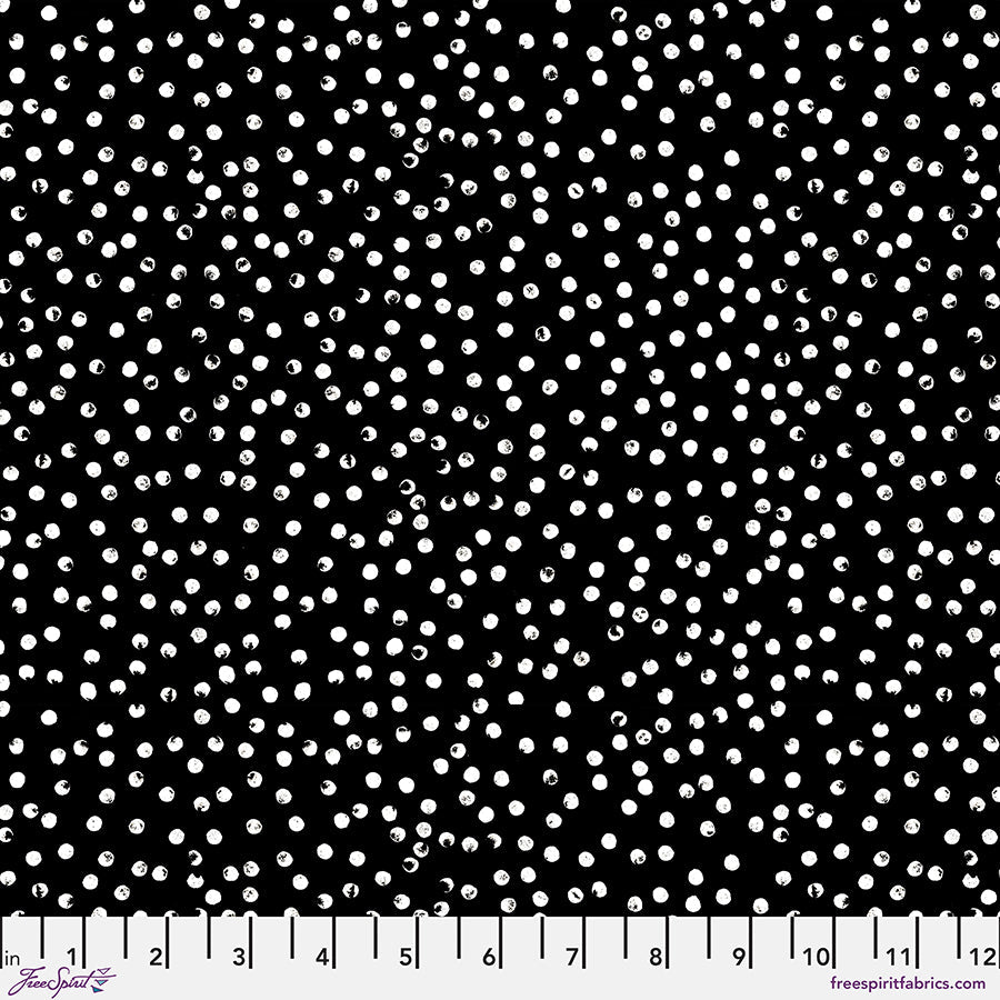 Tales from the Forest Dots Black - Free Spirit from Fort Worth Fabric Studio