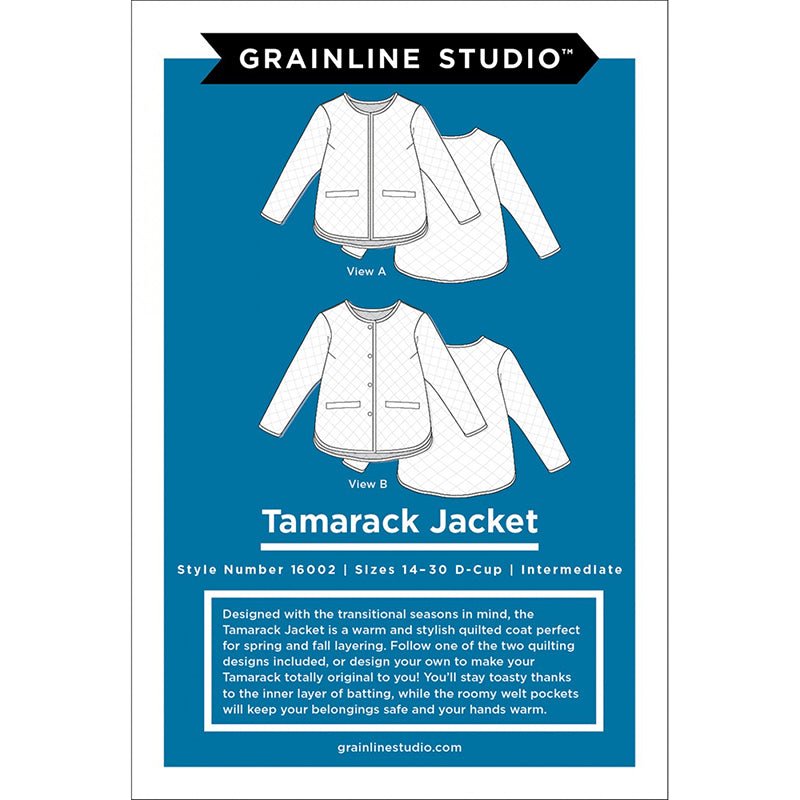 Tamarack Jacket Pattern Sizes 14 - 32 from Grainline Studio - Grainline Studio from Fort Worth Fabric Studio