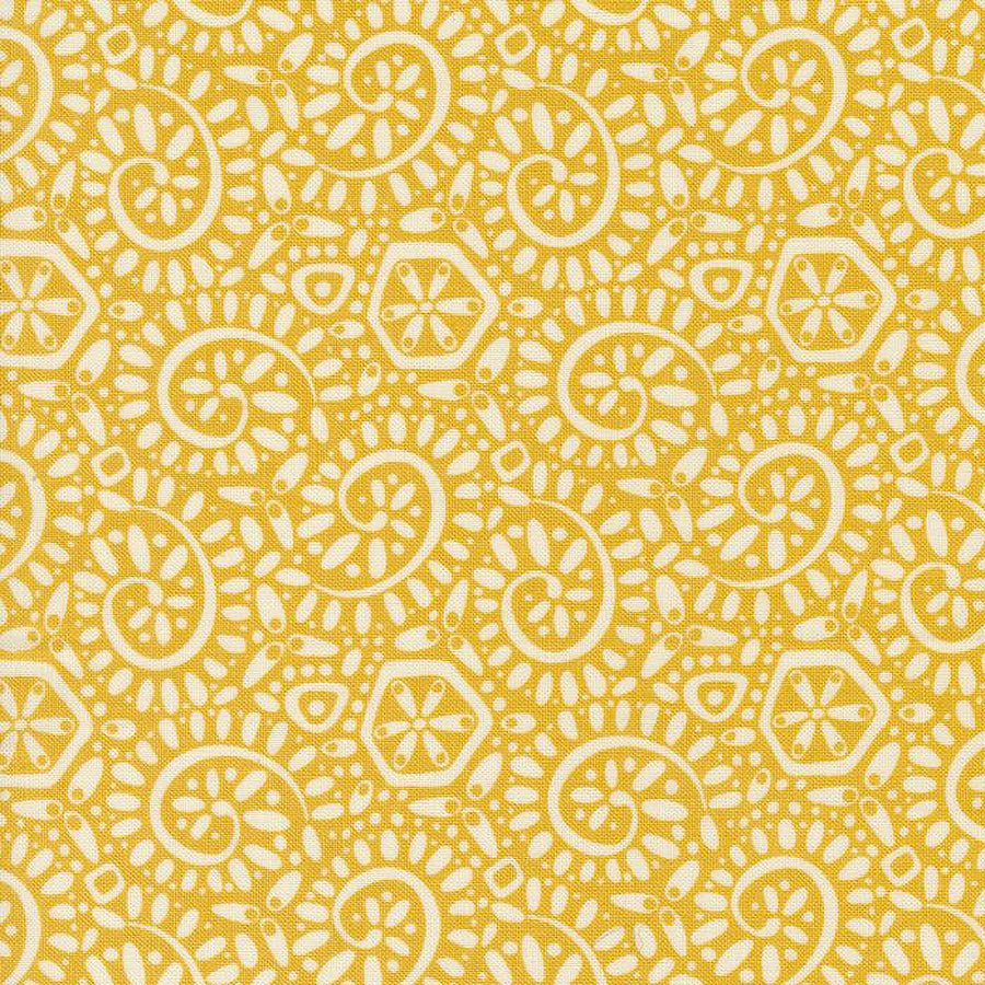 Tango Swirls Sunshine - Moda from Fort Worth Fabric Studio