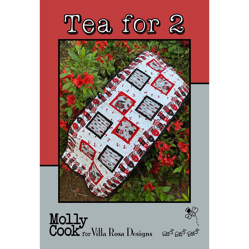 Tea For 2 Table Runner Pattern PDF Download - Villa Rosa Designs from Fort Worth Fabric Studio