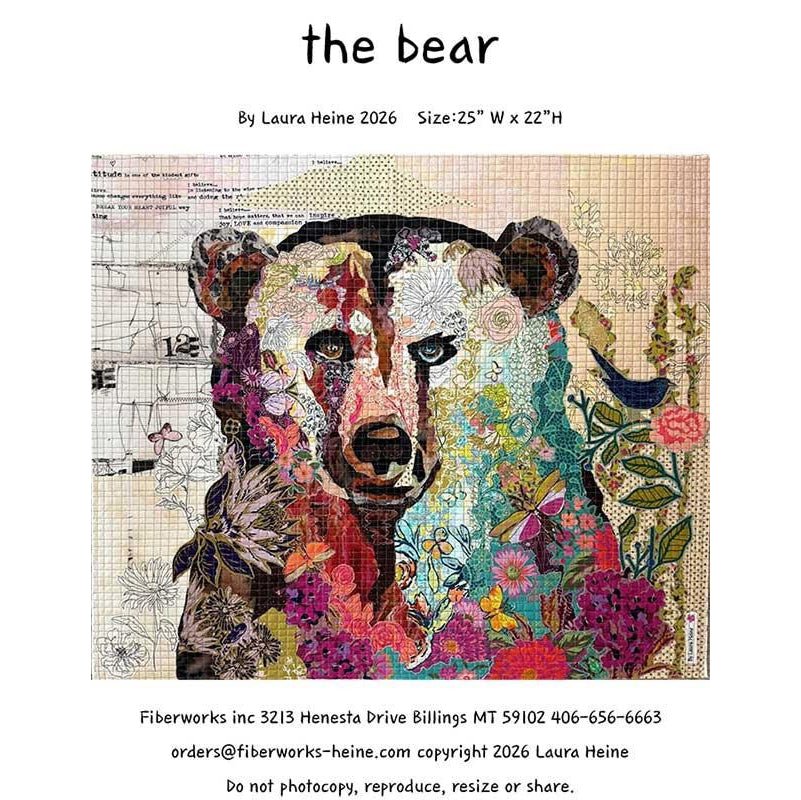 The Bear Collage Pattern from Fiberworks Inc - Fiberworks Inc from Fort Worth Fabric Studio