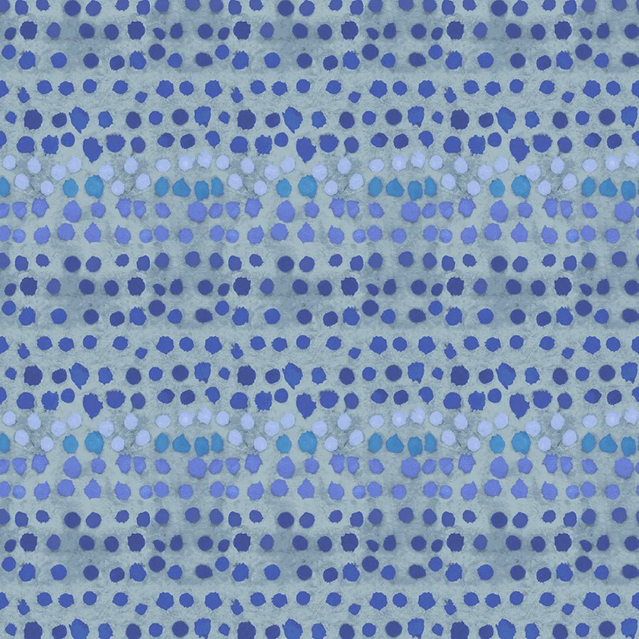 The Flannel One Paint Pots Ocean - Windham from Fort Worth Fabric Studio