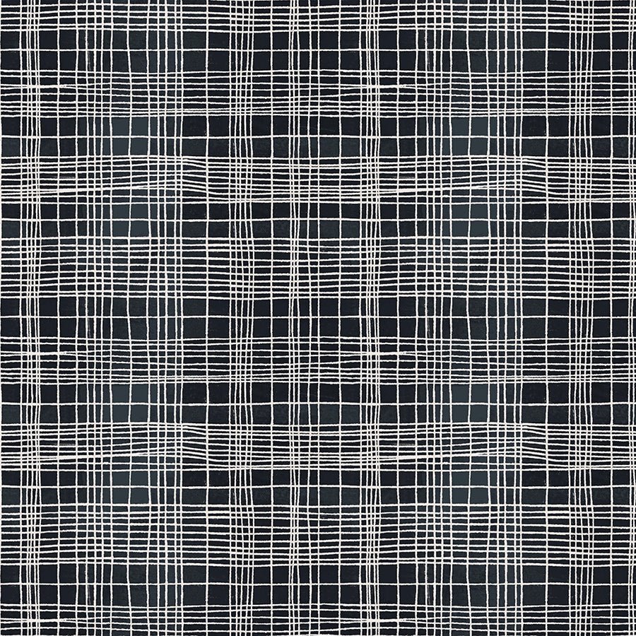 The Flannel One String Theory Plaid Space – Remnant 42″ × 44″ - Windham from Fort Worth Fabric Studio