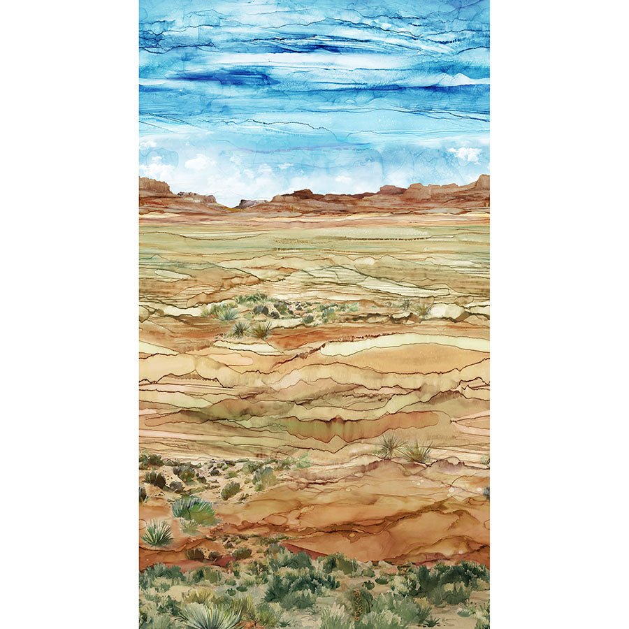 The Great Outdoors Desert Ombre Rust Multi - Northcott from Fort Worth Fabric Studio