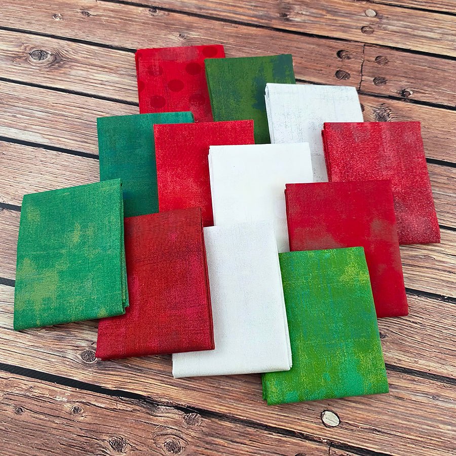 The Grunge Who Stole Christmas™ FWFS Exclusive 12 Piece Fat Quarter Bundle - Fort Worth Fabric Studio from Fort Worth Fabric Studio