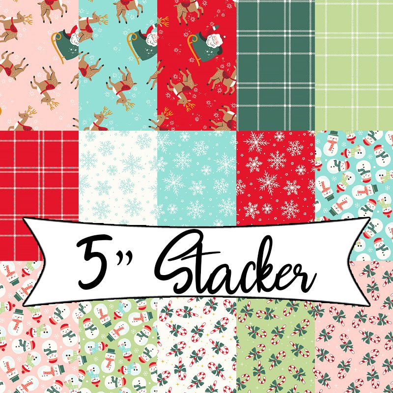 The North Pole Flannel 5" Stacker - Riley Blake from Fort Worth Fabric Studio