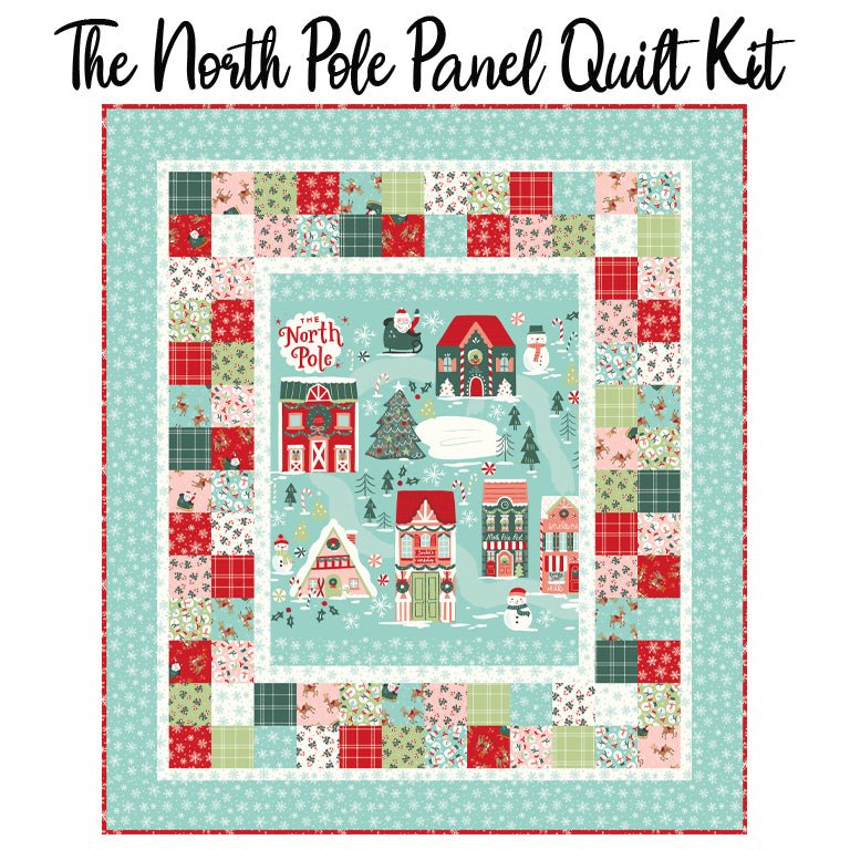 The North Pole Flannel Panel Quilt Kit from Riley Blake - Riley Blake from Fort Worth Fabric Studio