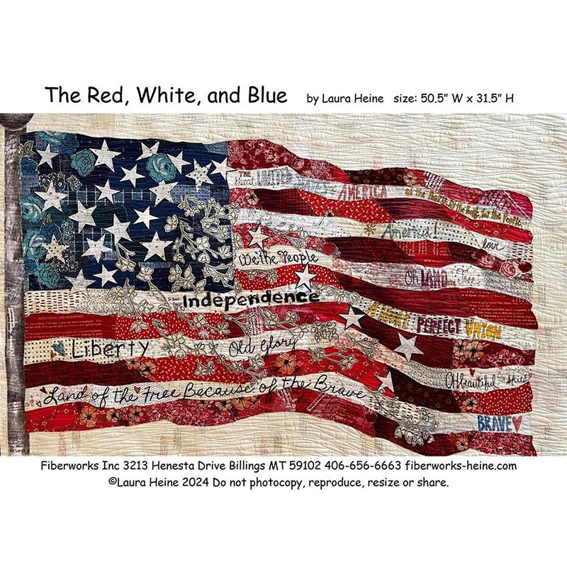 The Red, White, and Blue Quilt Pattern from Fiberworks Inc - Fiberworks Inc from Fort Worth Fabric Studio