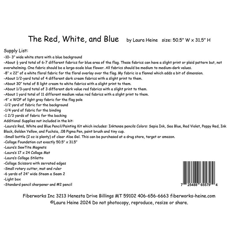 The Red, White, and Blue Quilt Pattern from Fiberworks Inc - Fiberworks Inc from Fort Worth Fabric Studio