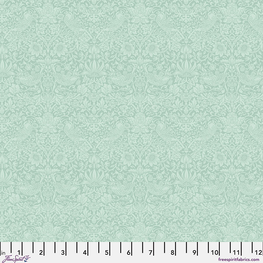 The Trellis Palette Tonal Strawberry Thief Kelmscott Water - Free Spirit from Fort Worth Fabric Studio