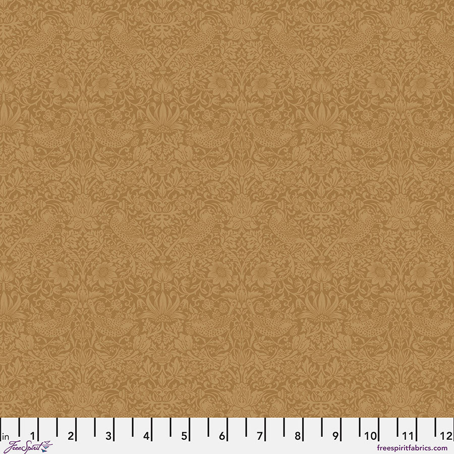 The Trellis Palette Tonal Strawberry Thief Sussex Rush - Free Spirit from Fort Worth Fabric Studio