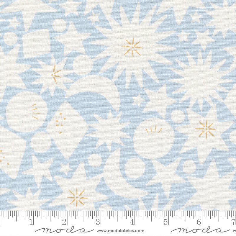 To The Moon & Back Starbursts Sky - Moda from Fort Worth Fabric Studio