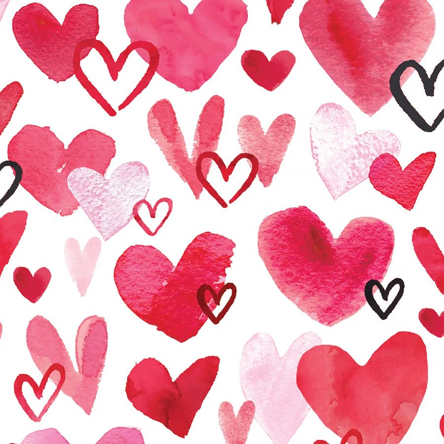 True Love Hearts Aflutter White - 3 Wishes Fabric from Fort Worth Fabric Studio