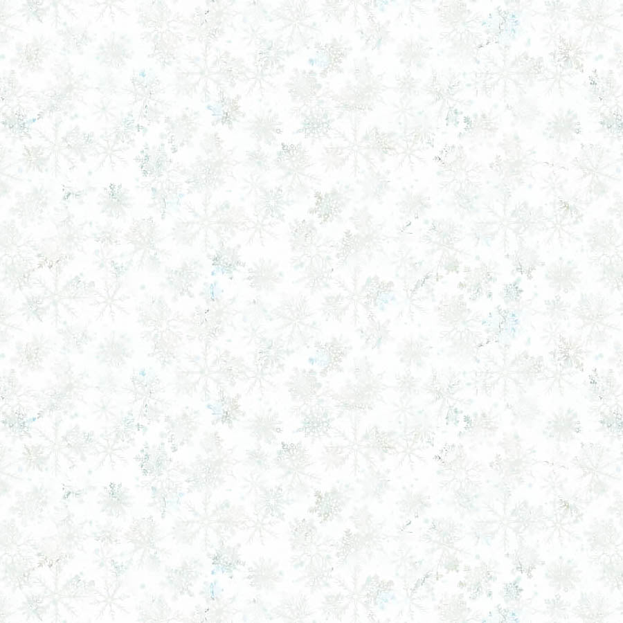 Tundra Crossing Snowflakes White - Northcott from Fort Worth Fabric Studio