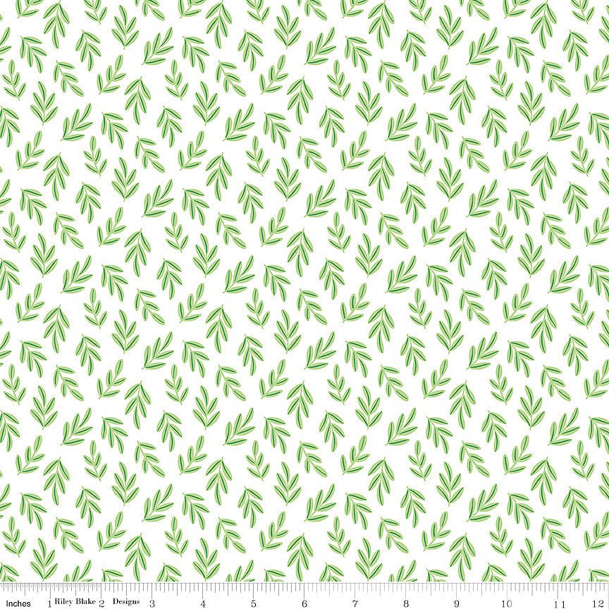 Two by Two Branchy Bliss White - Riley Blake from Fort Worth Fabric Studio