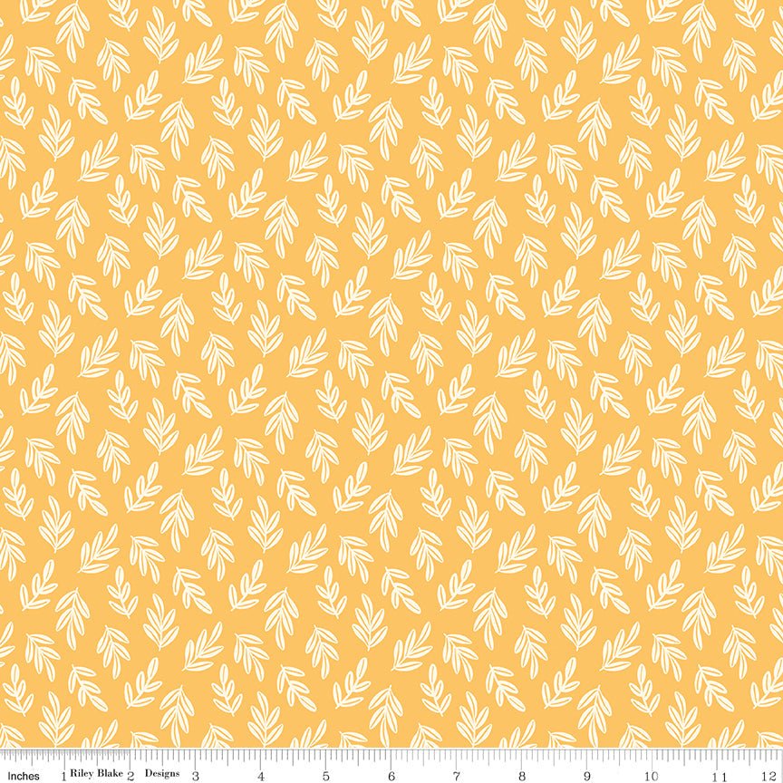 Two by Two Branchy Bliss Yellow - Riley Blake from Fort Worth Fabric Studio