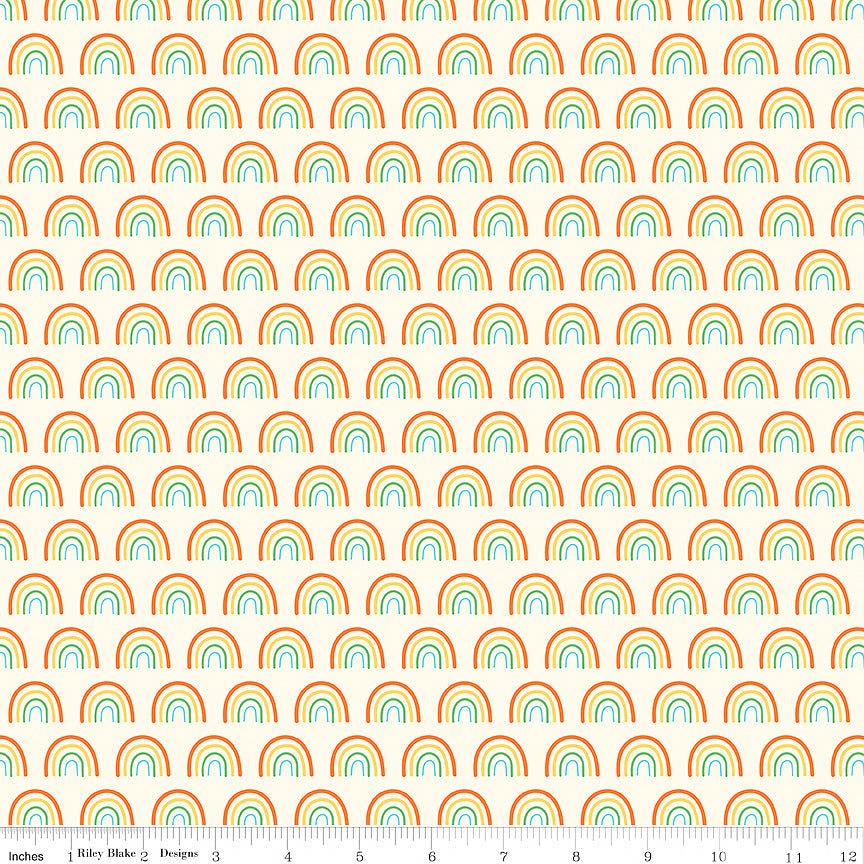 Two by Two Chasing Rainbows Multi - Riley Blake from Fort Worth Fabric Studio