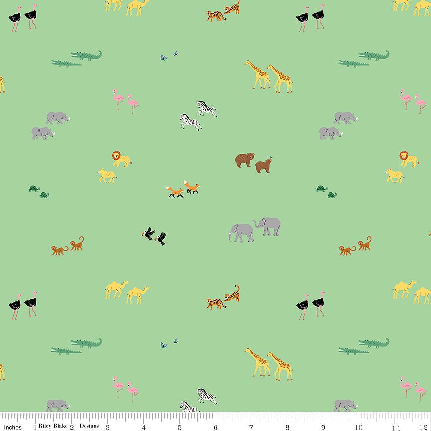 Two by Two Perfect Pairs Green - Riley Blake from Fort Worth Fabric Studio