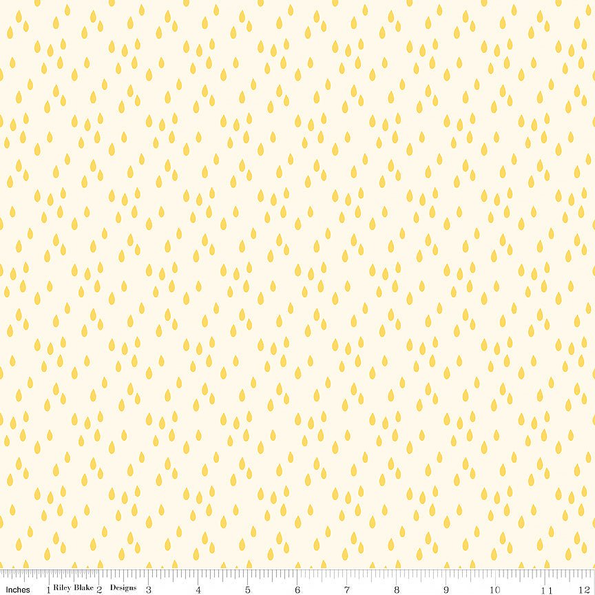 Two by Two Rainy Day Cream - Riley Blake from Fort Worth Fabric Studio