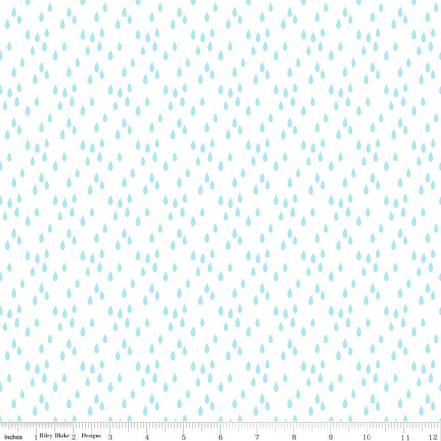 Two by Two Rainy Day White - Riley Blake from Fort Worth Fabric Studio