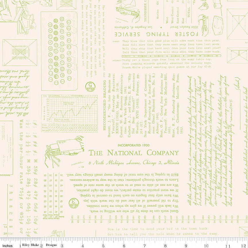 TYPE/ography Background Lettuce - Riley Blake from Fort Worth Fabric Studio