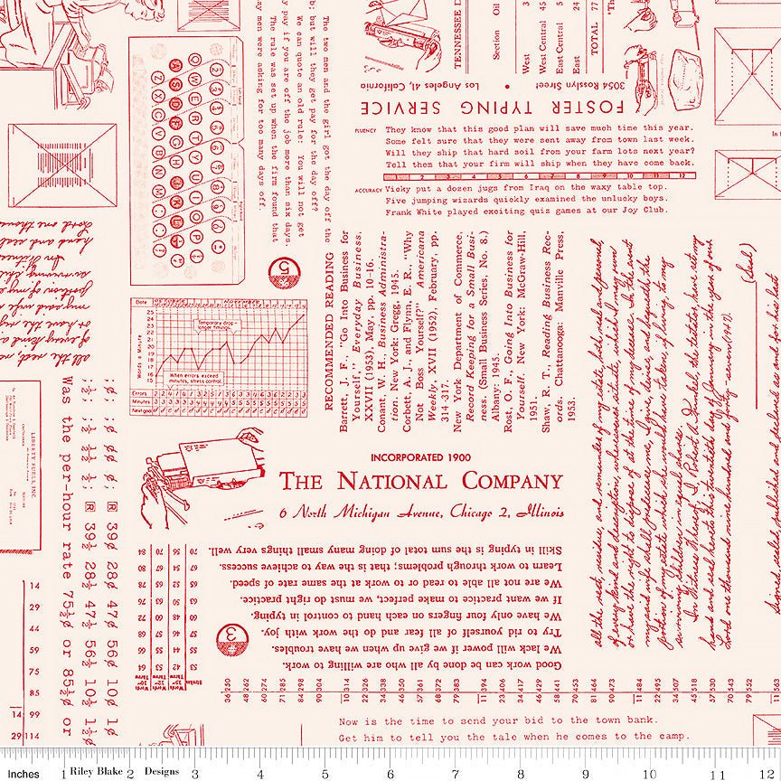 TYPE/ography Background Schoolhouse - Riley Blake from Fort Worth Fabric Studio