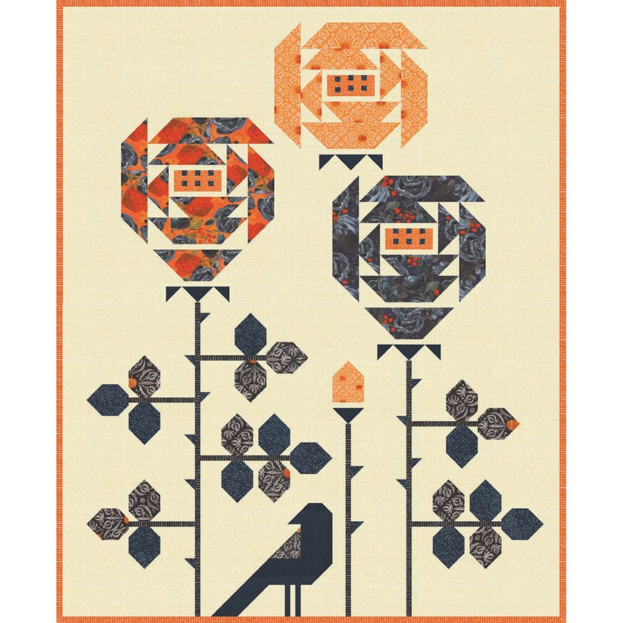 Visitor Among the Roses Quilt Pattern by Robin Pickens - Robin Pickens from Fort Worth Fabric Studio