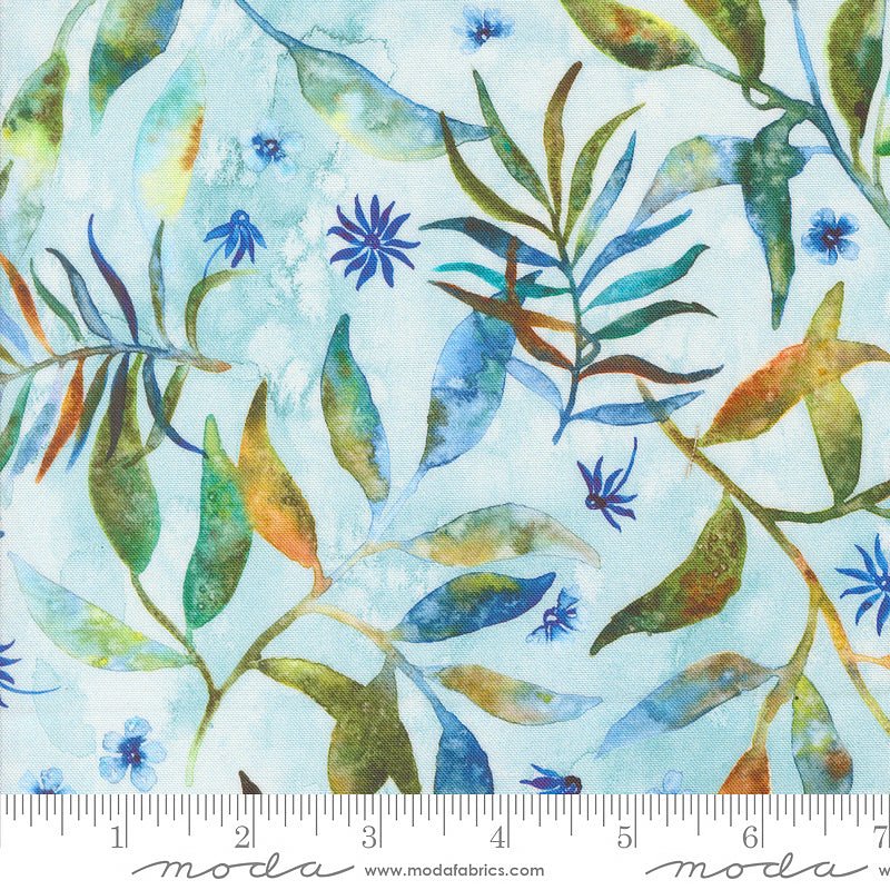 Wanderlust Floral Leaves Dawn - Moda from Fort Worth Fabric Studio
