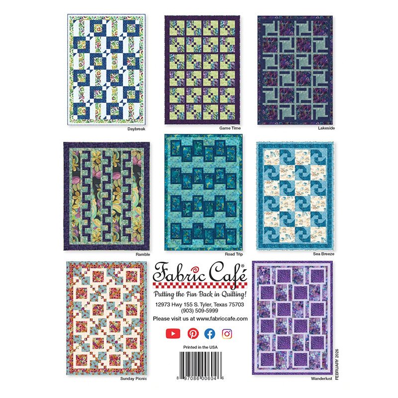 Weekend 3 - Yard Quilts Quilt Book from Fabric Cafe - Fabric Cafe from Fort Worth Fabric Studio