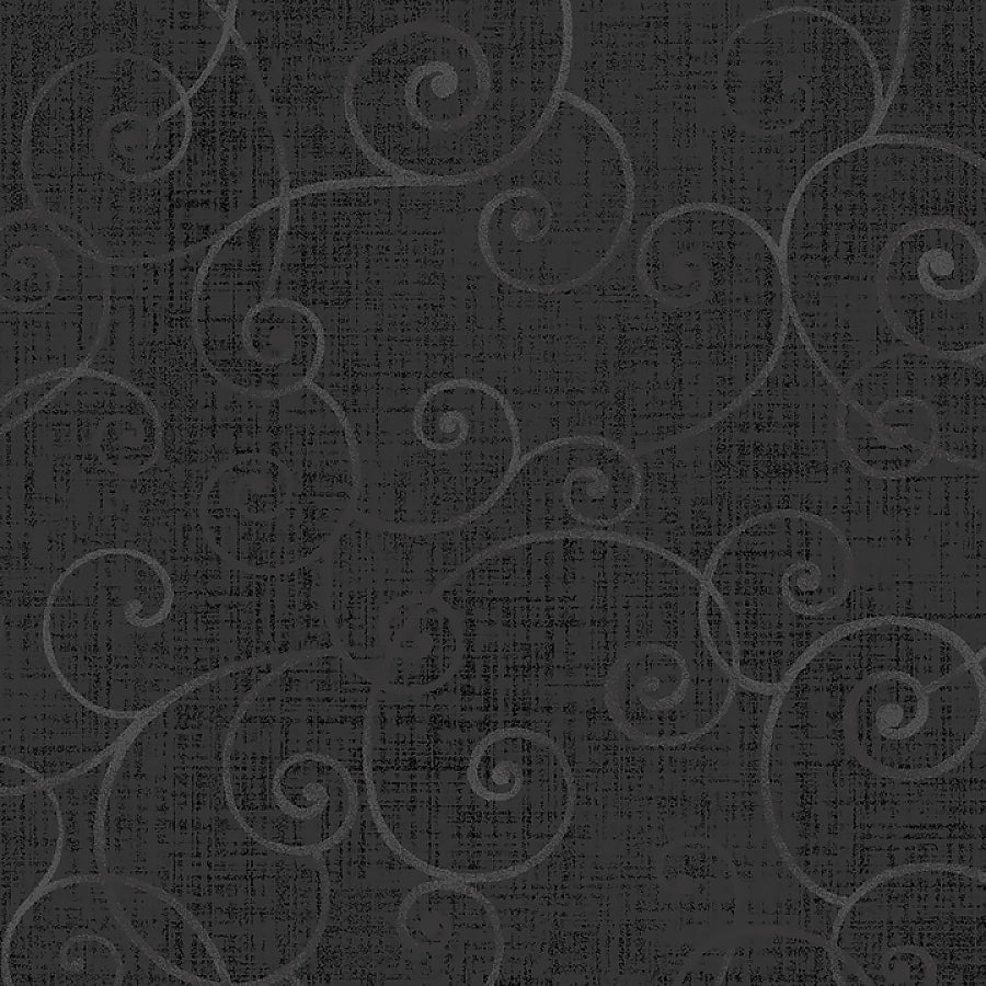 Whimsy Basics Swirls Charcoal - Henry Glass from Fort Worth Fabric Studio