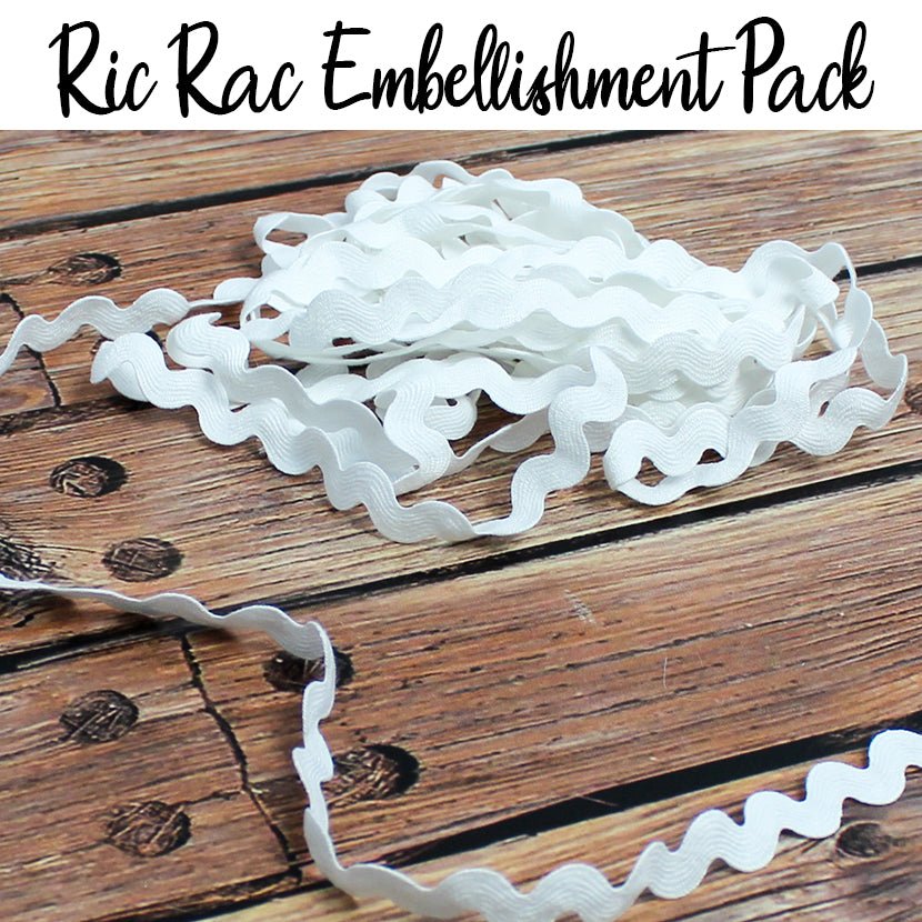 White Ric Rac Pack 3/4 Inch Pack of 6 Yards - Trim Trends from Fort Worth Fabric Studio