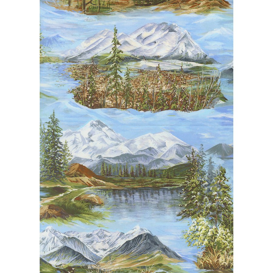 Wild Blue Yonder Mountainscape Sky - Moda from Fort Worth Fabric Studio