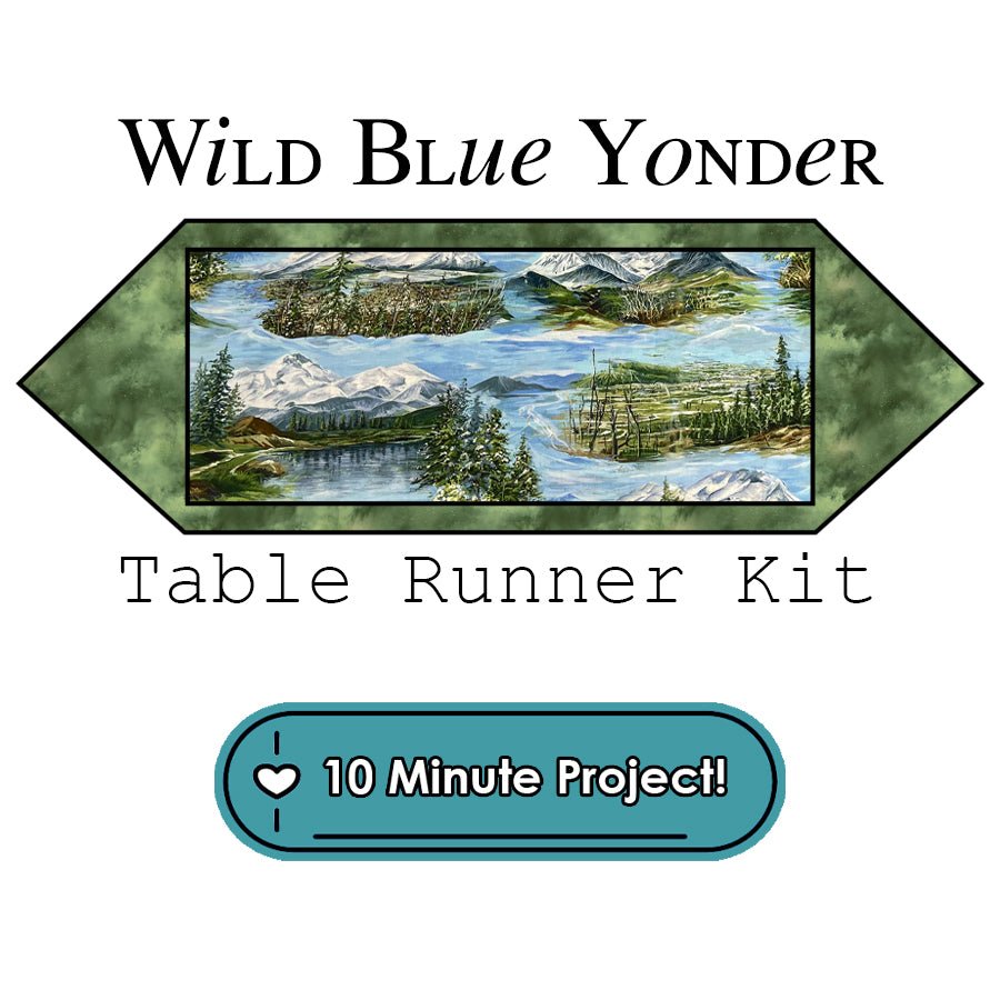 Wild Blue Yonder Table Runner Kit Moda - Moda from Fort Worth Fabric Studio
