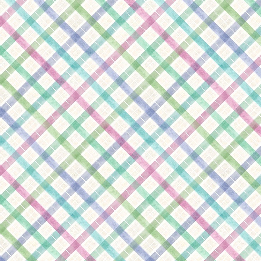 Wildflower Meadow Plaid Cream - Wilmington Prints from Fort Worth Fabric Studio