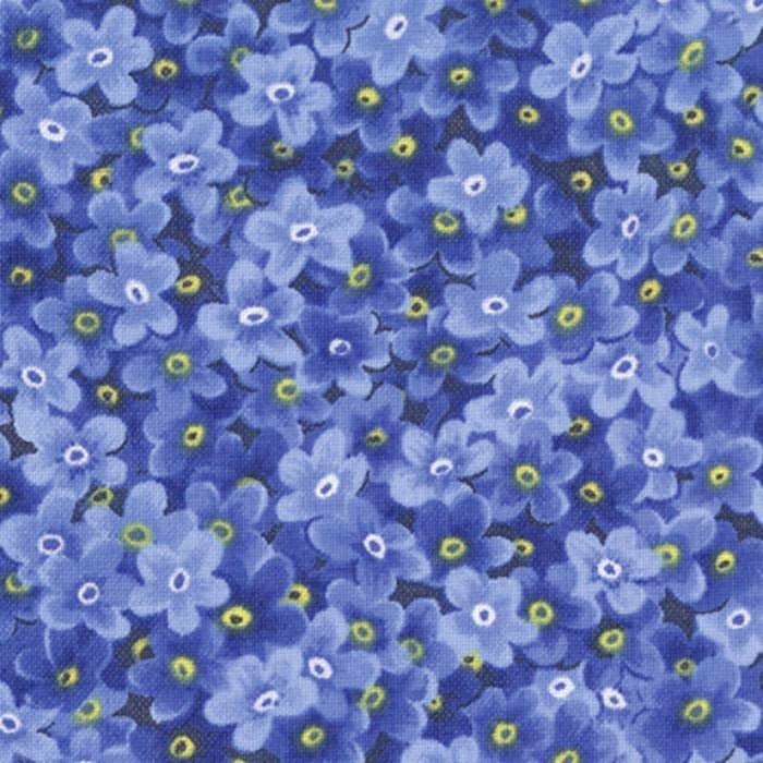 Wildflowers Basics Forget - Me - Nots Blue - Moda from Fort Worth Fabric Studio
