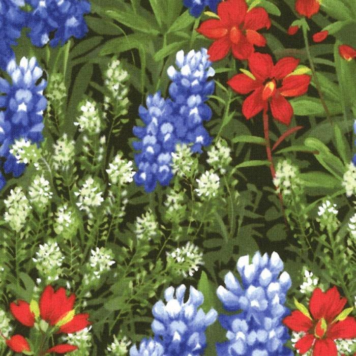 Wildflowers Basics Paintbrush Florals Multi - Moda from Fort Worth Fabric Studio