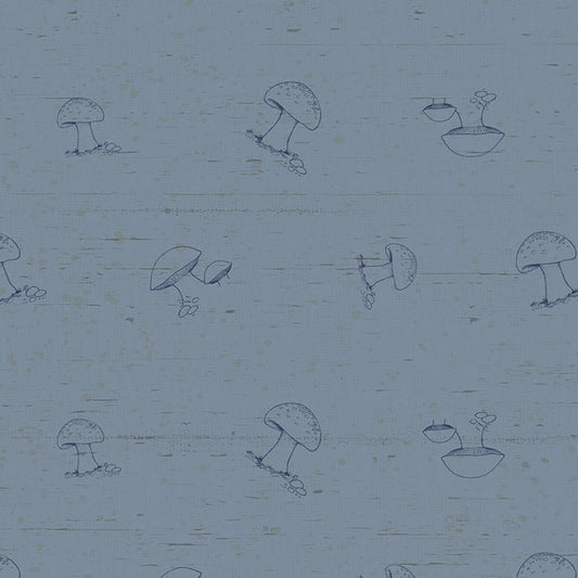 Wildwood Mushroom Tonal Slate - Clothworks from Fort Worth Fabric Studio