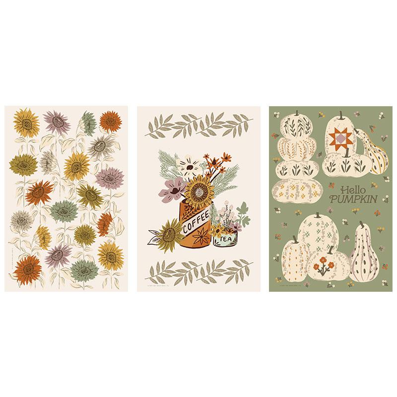 Windfall Set of 3 Tea Towels - Moda from Fort Worth Fabric Studio