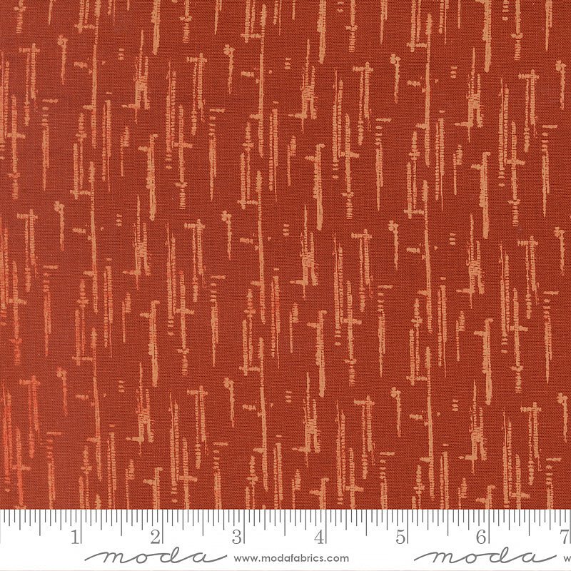 Windfall Textured Stripes Rust - Moda from Fort Worth Fabric Studio