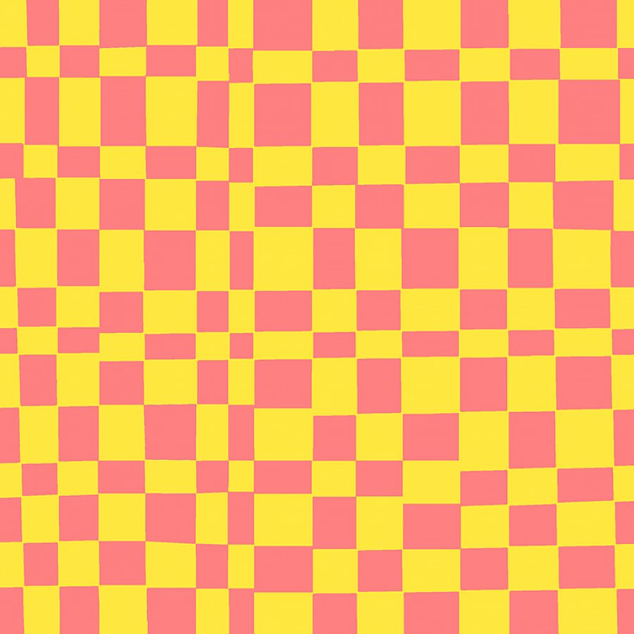 Windham Kaleidoscope Checker Glow/Limeade 1 Yard Cut - Windham from Fort Worth Fabric Studio