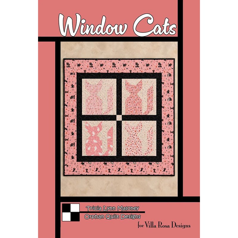 Window Cats Quilt Pattern PDF Download - Villa Rosa Designs from Fort Worth Fabric Studio
