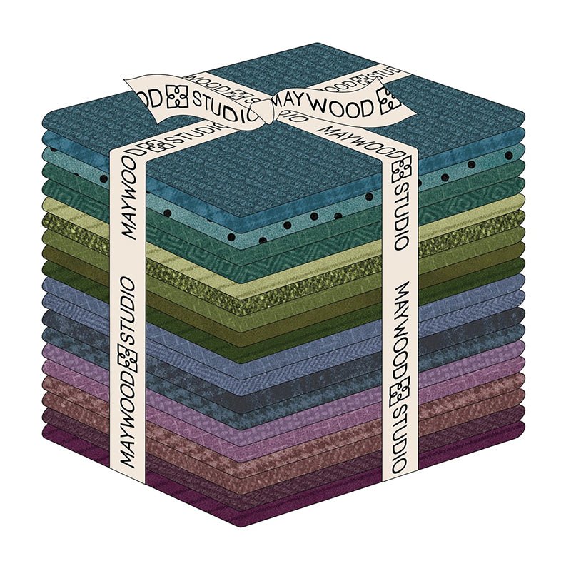 Woolies Flannel Gemstones Fat Quarter Bundle - Maywood Studio from Fort Worth Fabric Studio