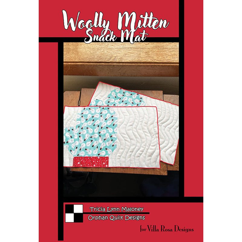 Woolly Mitten Snack Mat Pattern PDF Download - Villa Rosa Designs from Fort Worth Fabric Studio
