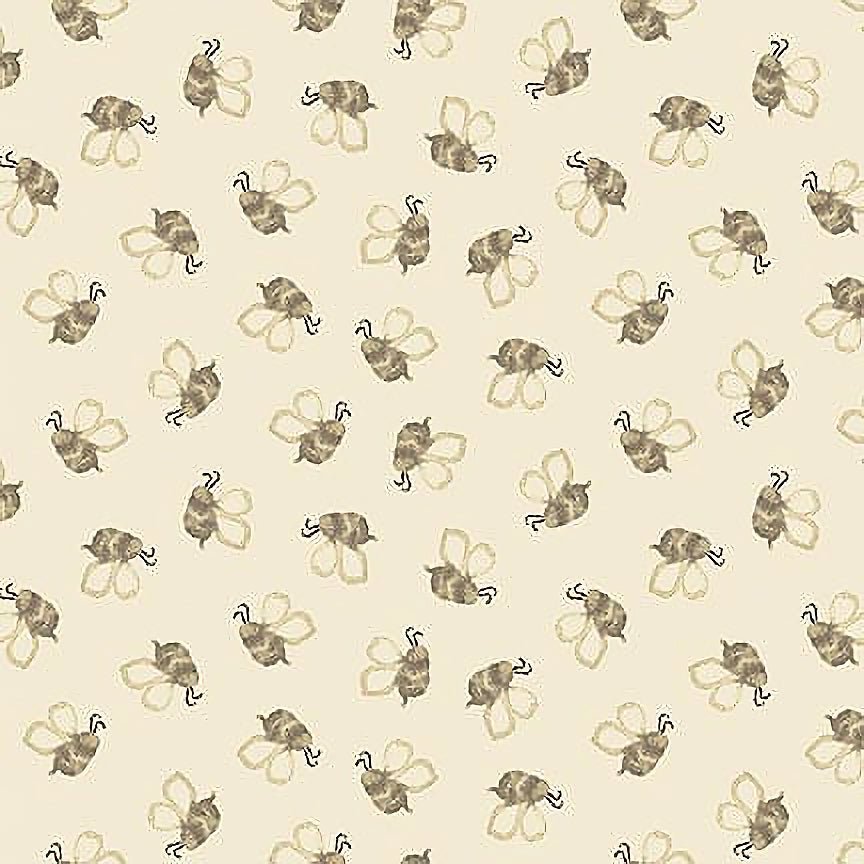 You Are My Sunshine Bee Cream - Henry Glass from Fort Worth Fabric Studio