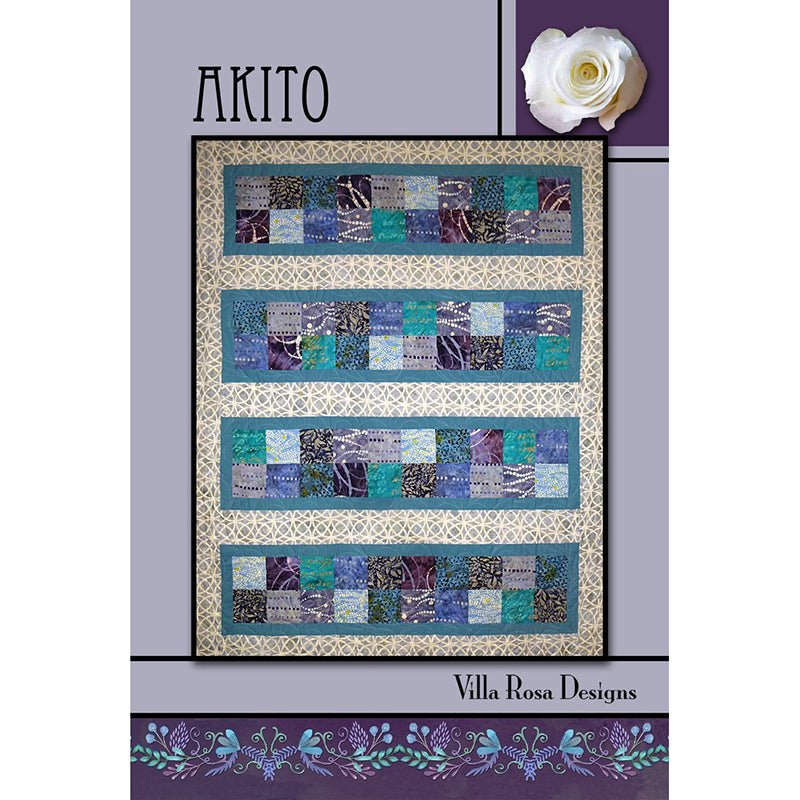 Akito Quilt Pattern - Villa Rosa Designs from Fort Worth Fabric Studio