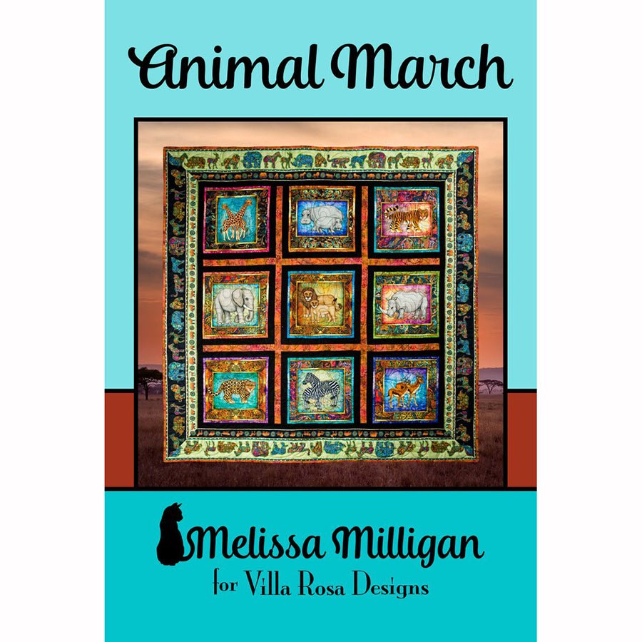 Animal March Quilt Pattern - Villa Rosa Designs from Fort Worth Fabric Studio