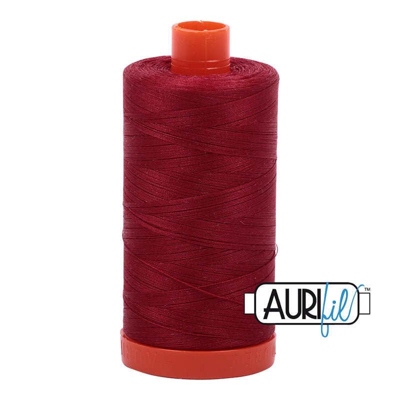 Aurifil Cotton Mako Thread Burgundy 50wt MK50 - 1103 - Aurifil from Fort Worth Fabric Studio