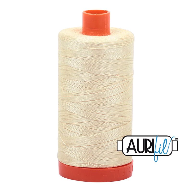Aurifil Cotton Mako Thread Butter 50wt MK50 - 2123 - Aurifil from Fort Worth Fabric Studio