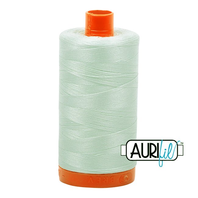 Aurifil Cotton Mako Thread Mint Ice 50wt MK50 - 2800 - Aurifil from Fort Worth Fabric Studio