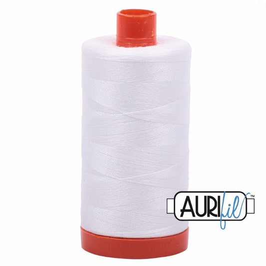 Aurifil Cotton Mako Thread Natural White 50wt MK50 - 2021 Thread by Aurifil